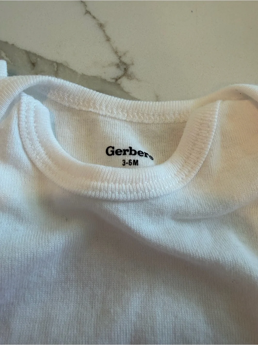 NWOT White Baby Short-Sleeve Onesies - 5-Pack; 3 month